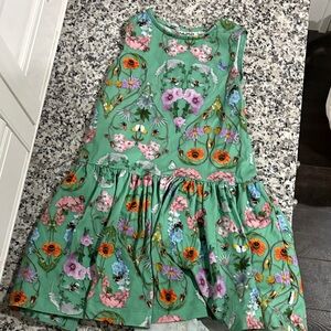 Molo Green Floral Kids Dress